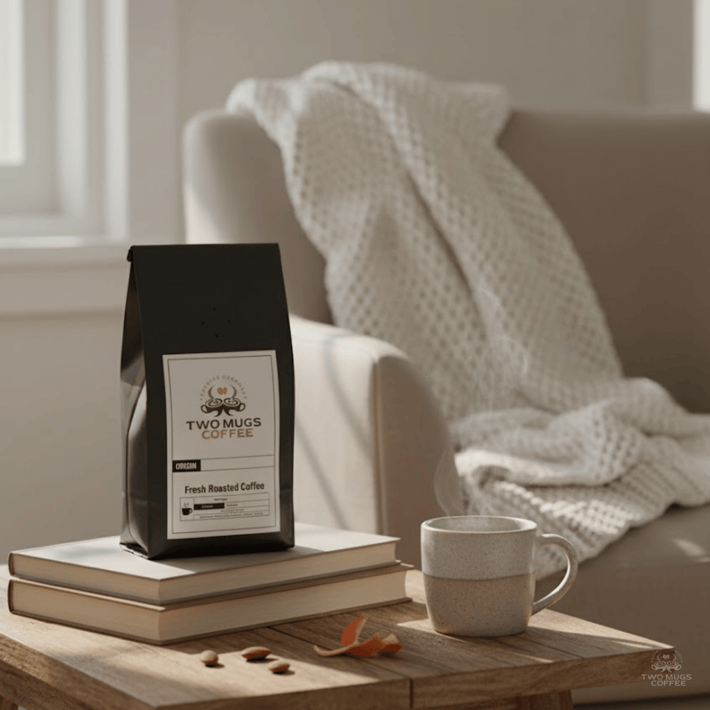 Cup of S'mores Flavored Coffee with toasted marshmallow, chocolate, and graham cracker flavors