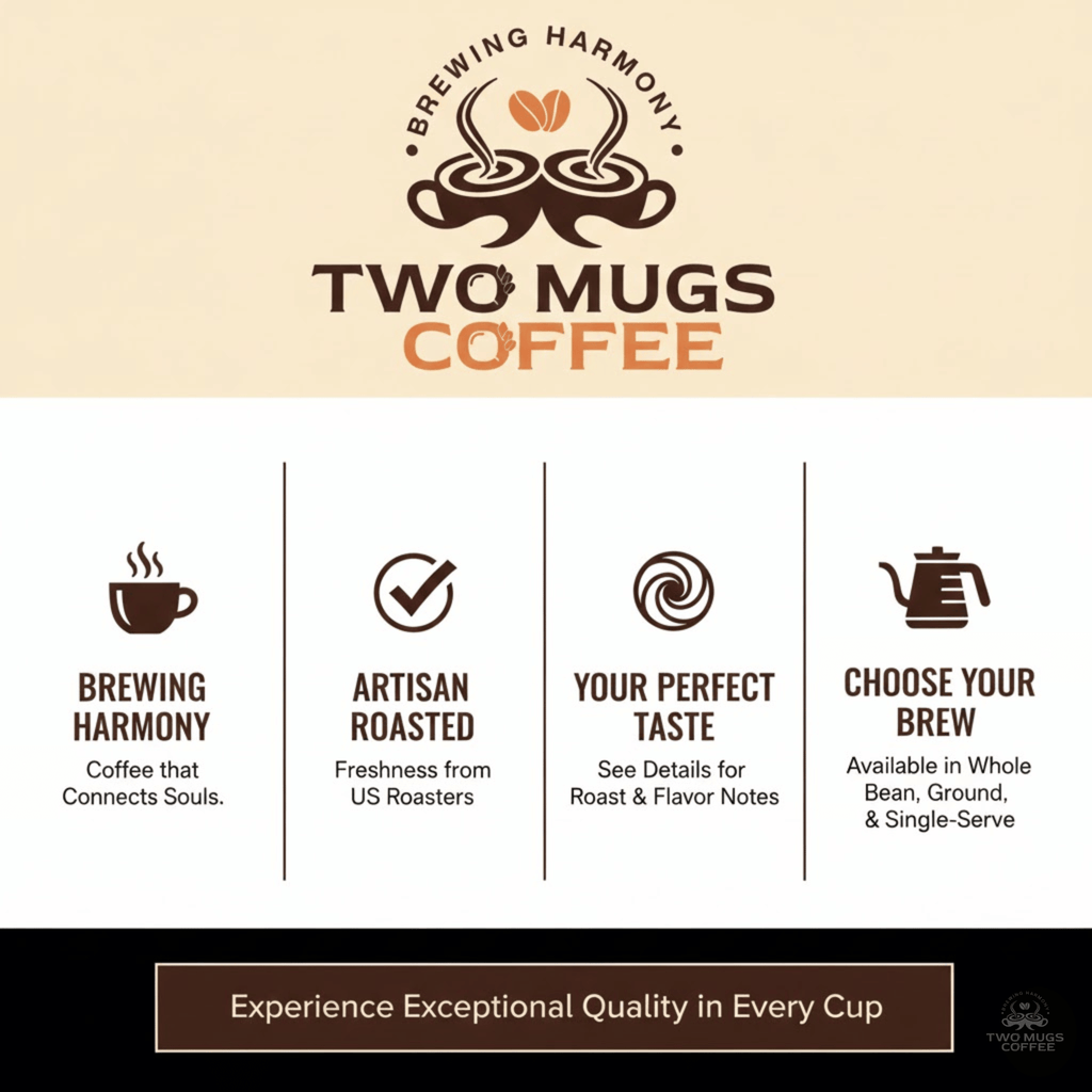 Cup of medium roast s'mores flavored coffee with toasted marshmallow, chocolate, and graham cracker notes