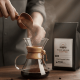 Cup of medium roast S'mores Flavored Coffee with toasted marshmallow, chocolate, and graham cracker notes